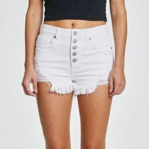 Eunina Shorts | Lulu High Rise Cut off Shortie